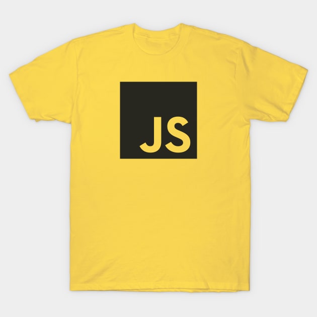 Javascript logo black T-Shirt by nerd-studios